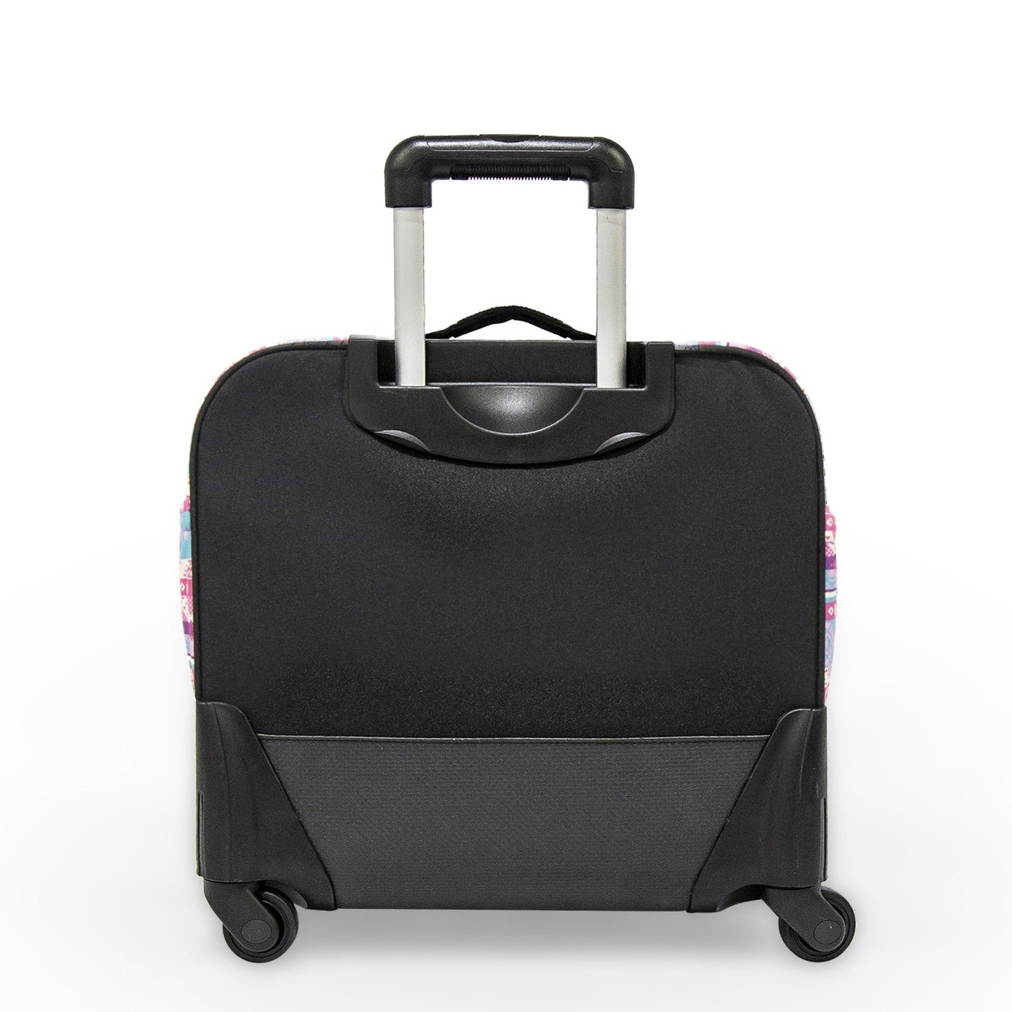 Wires 3 Pieces Set - 4 Wheels School Bag trolley with Lunch Bag + Pencil Case African Pink Design - wiresitaly.com