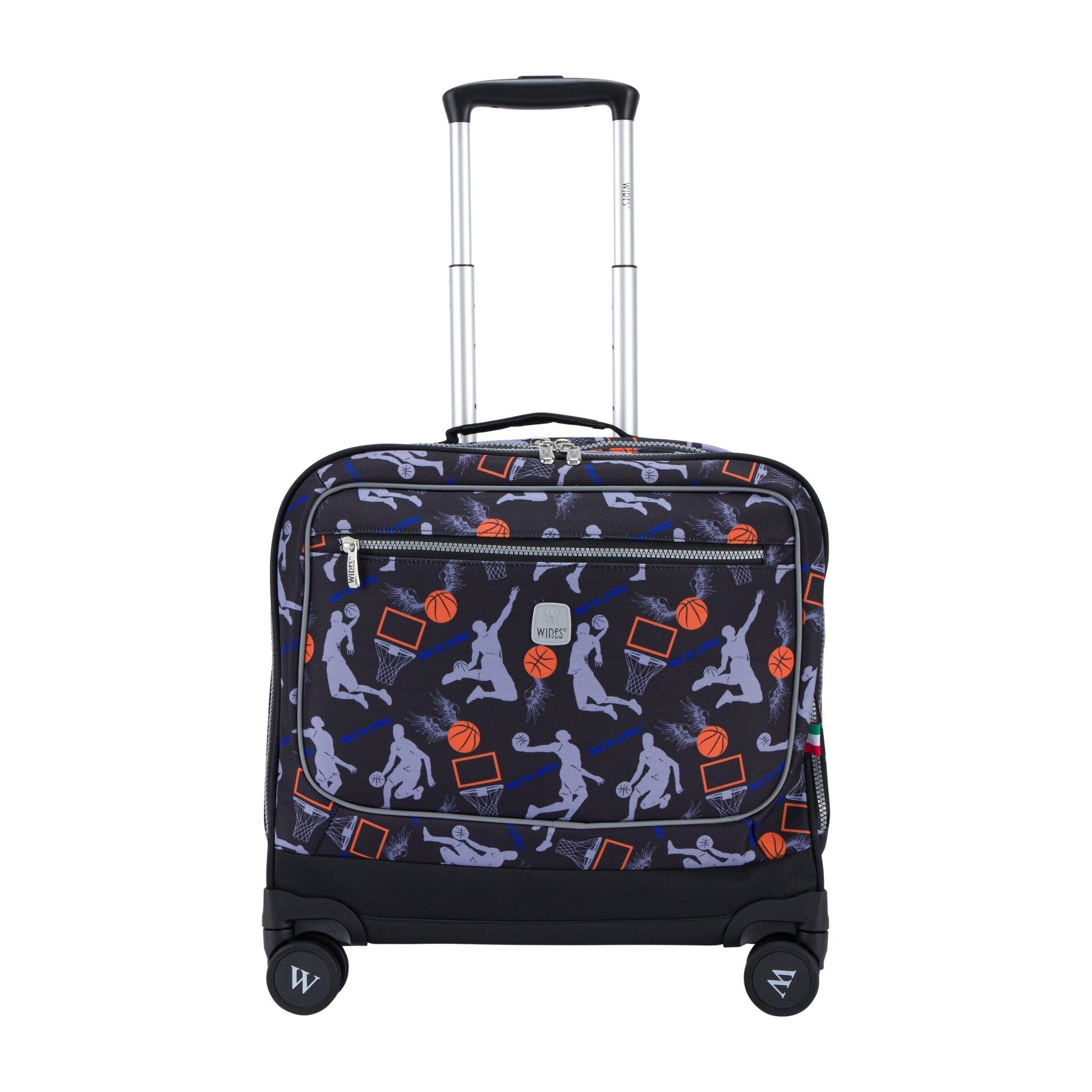 Basketball Wires School Bag Trolley Set of 4(Lunch Bag & Pencil Case)+Lunch Box - wiresitaly.com