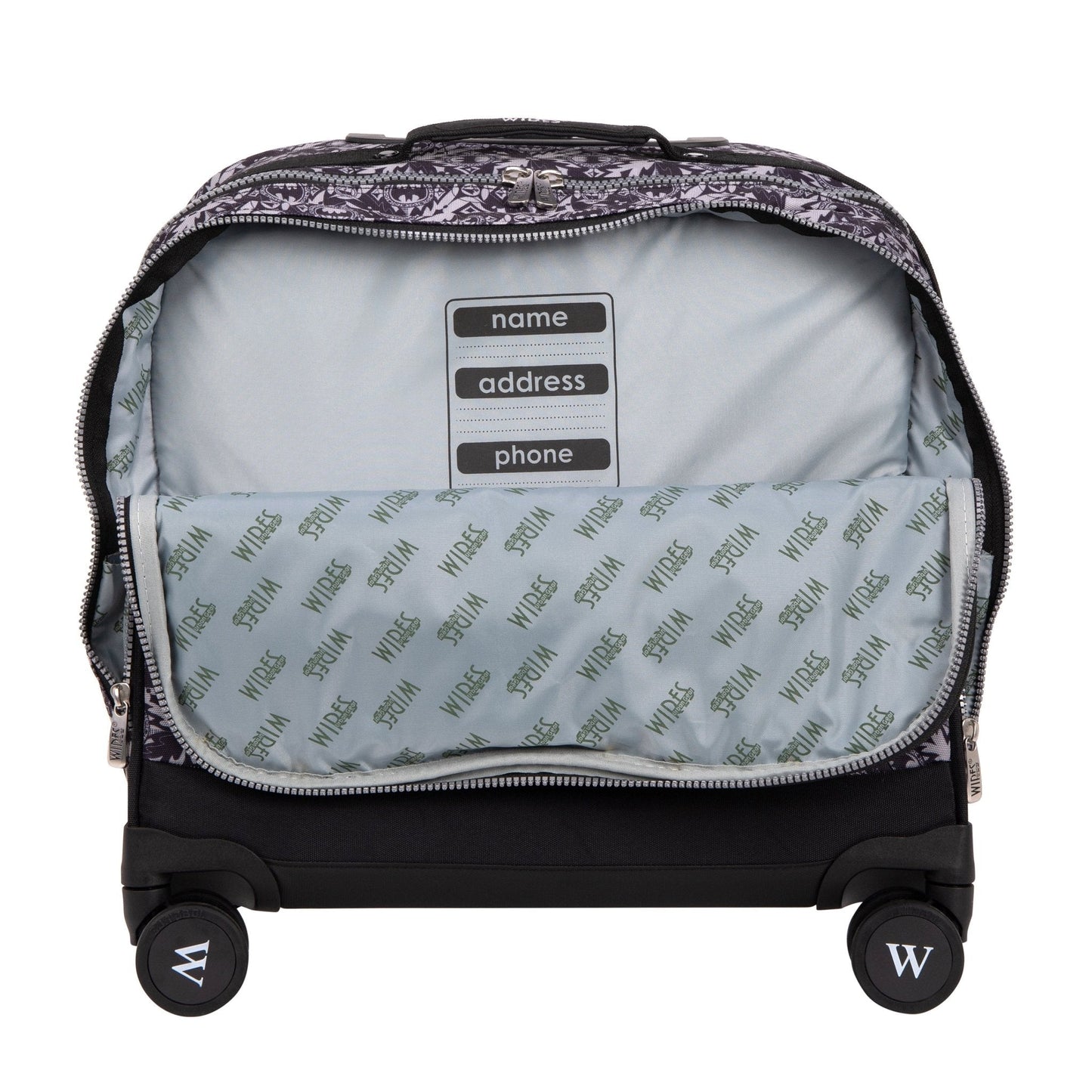 Bat Wires School Bag Trolley Set of 4(Lunch Bag & Pencil Case)+Lunch Box - wiresitaly.com