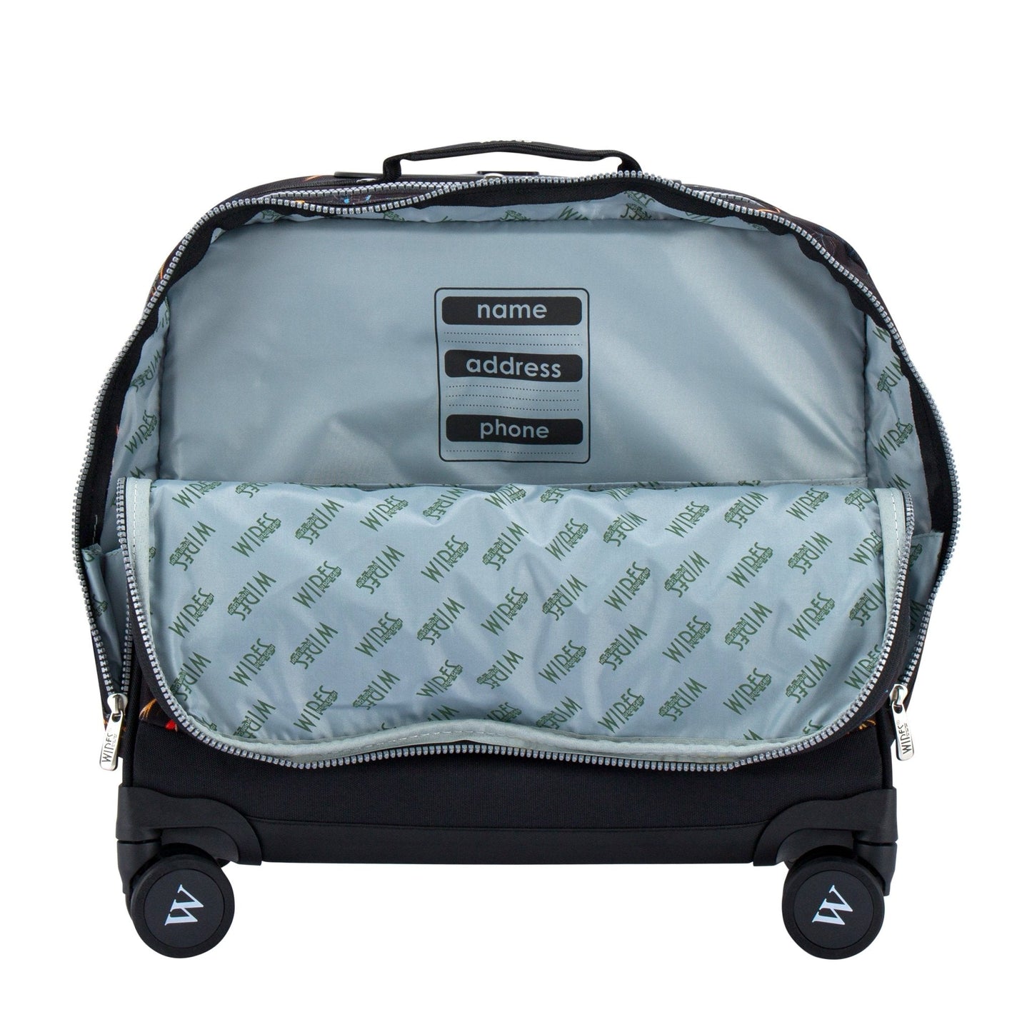 Deep Pond Wires School Bag Trolley Set of 4(Lunch Bag & Pencil Case)+Lunch Box - wiresitaly.com