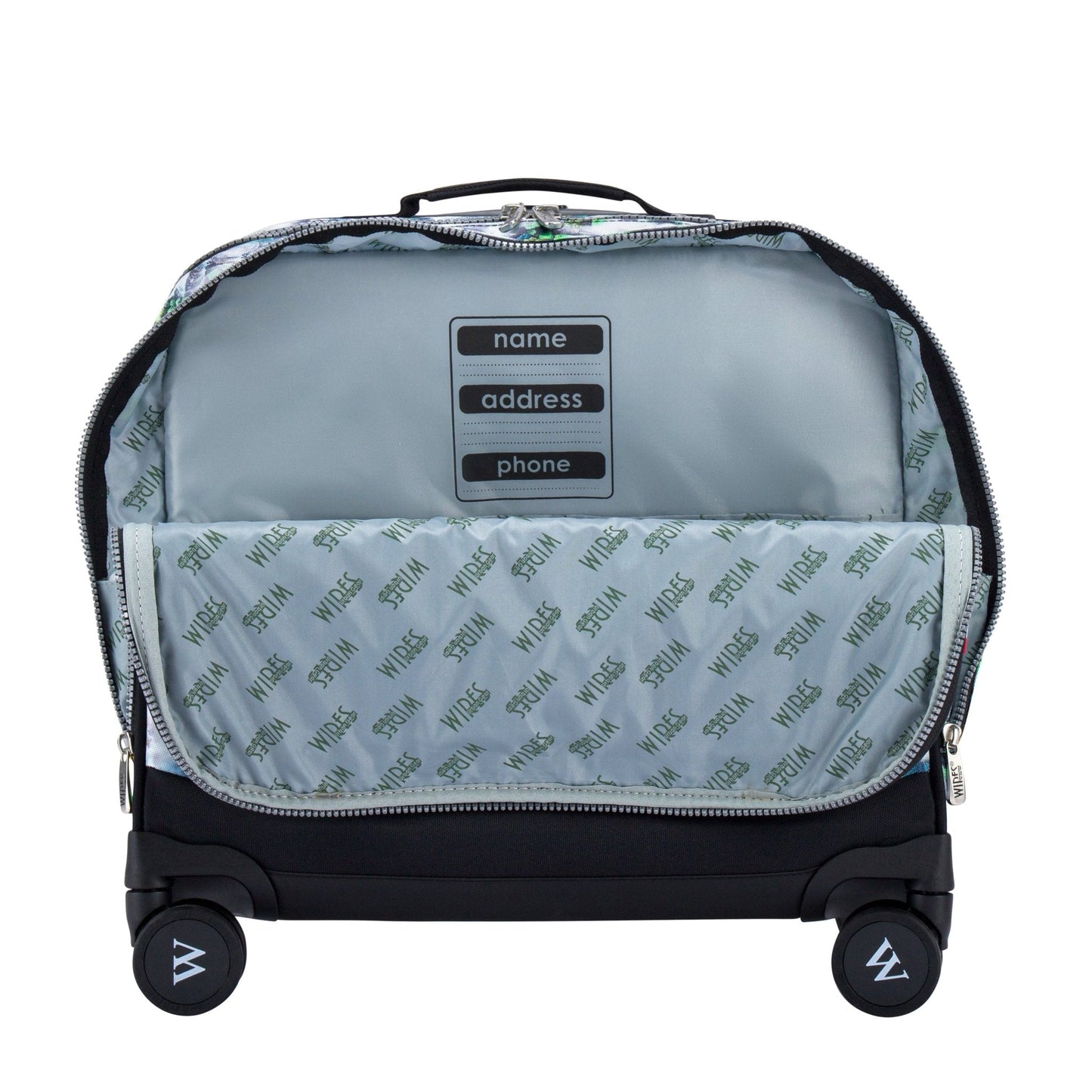 Fog Nature Wires School Bag Trolley Set of 4(Lunch Bag & Pencil Case)+Lunch Box - wiresitaly.com