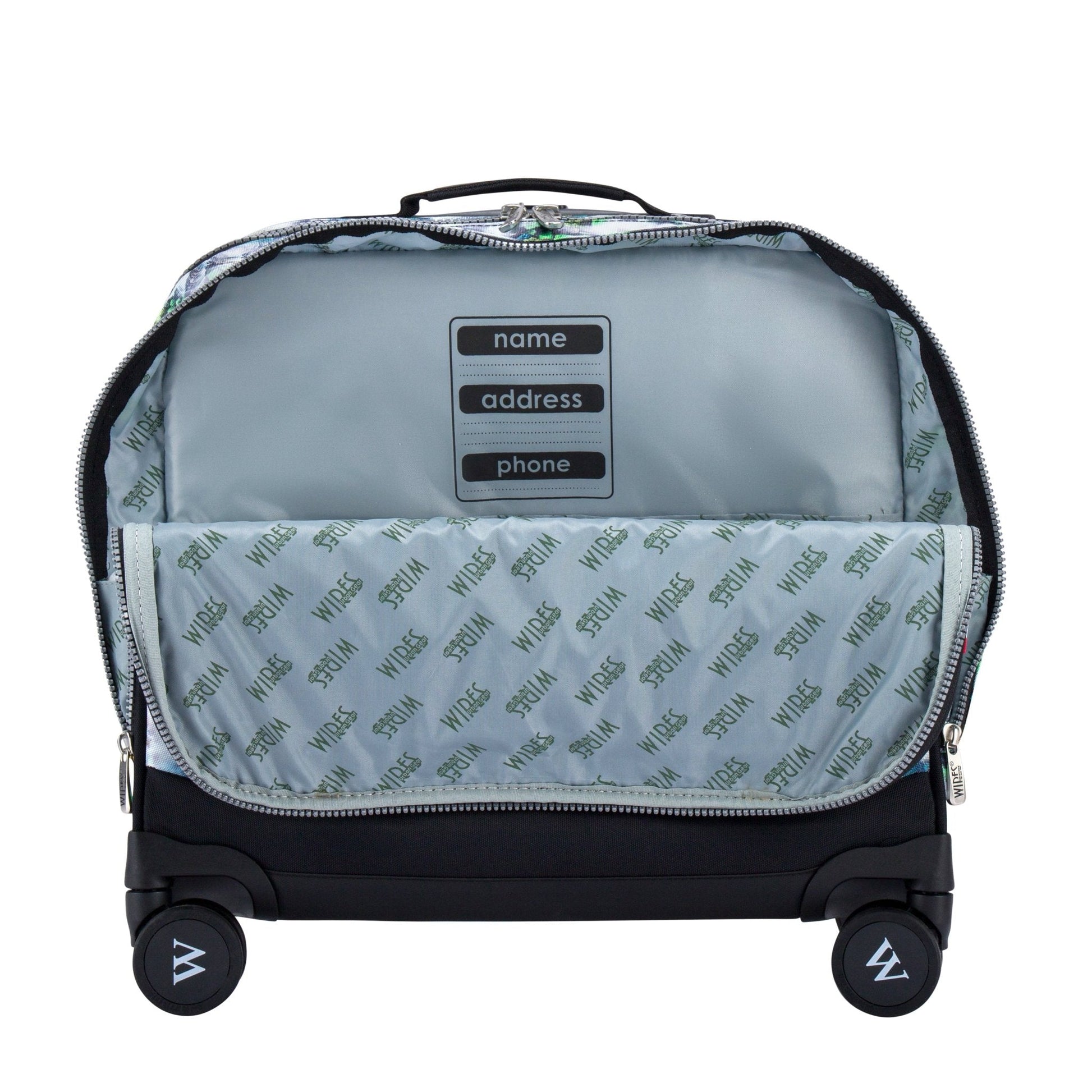 Fog Nature Wires School Bag Trolley Set of 4(Lunch Bag & Pencil Case)+Lunch Box - wiresitaly.com