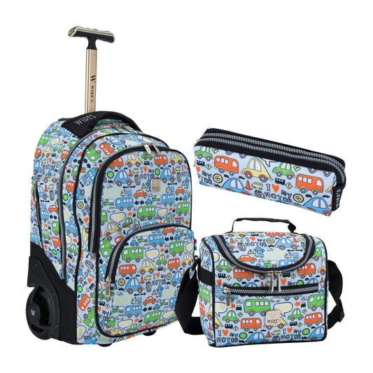 ICONS Wires Mini Wheel School Bags Trolly Set of 3pcs - wiresitaly.com