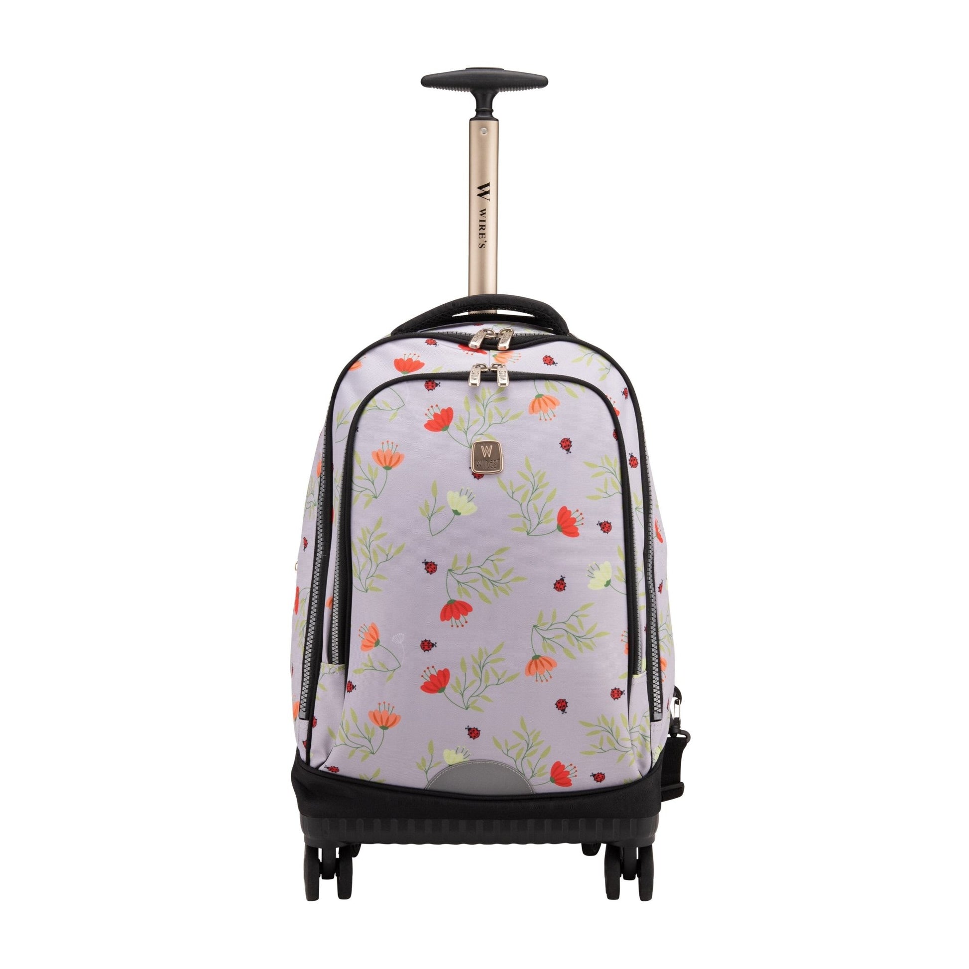 Lady Bug Wires School Backpack Trolley Set (Lunch bag & Pencil Case) - wiresitaly.com