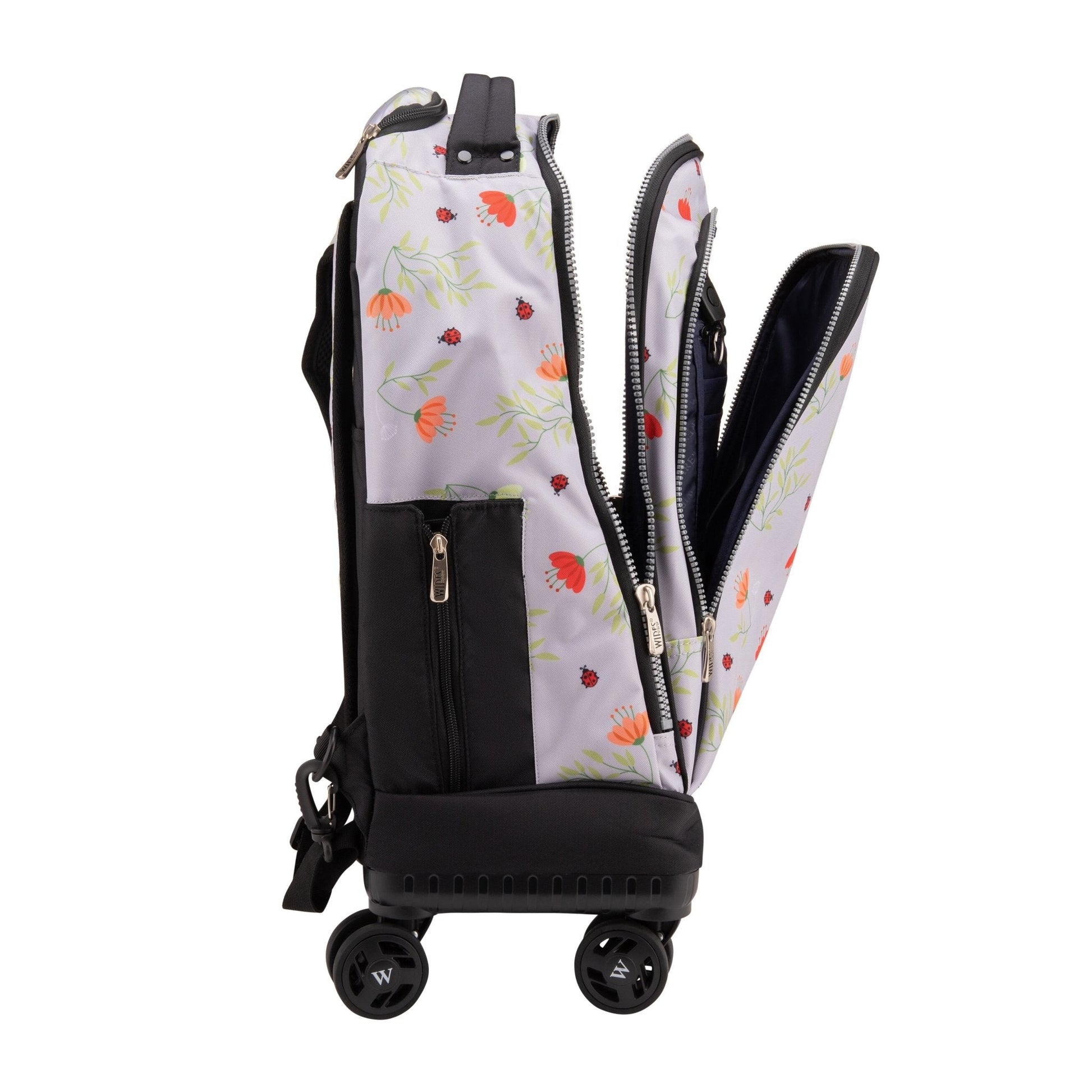 Lady Bug Wires School Backpack Trolley Set (Lunch bag & Pencil Case) - wiresitaly.com