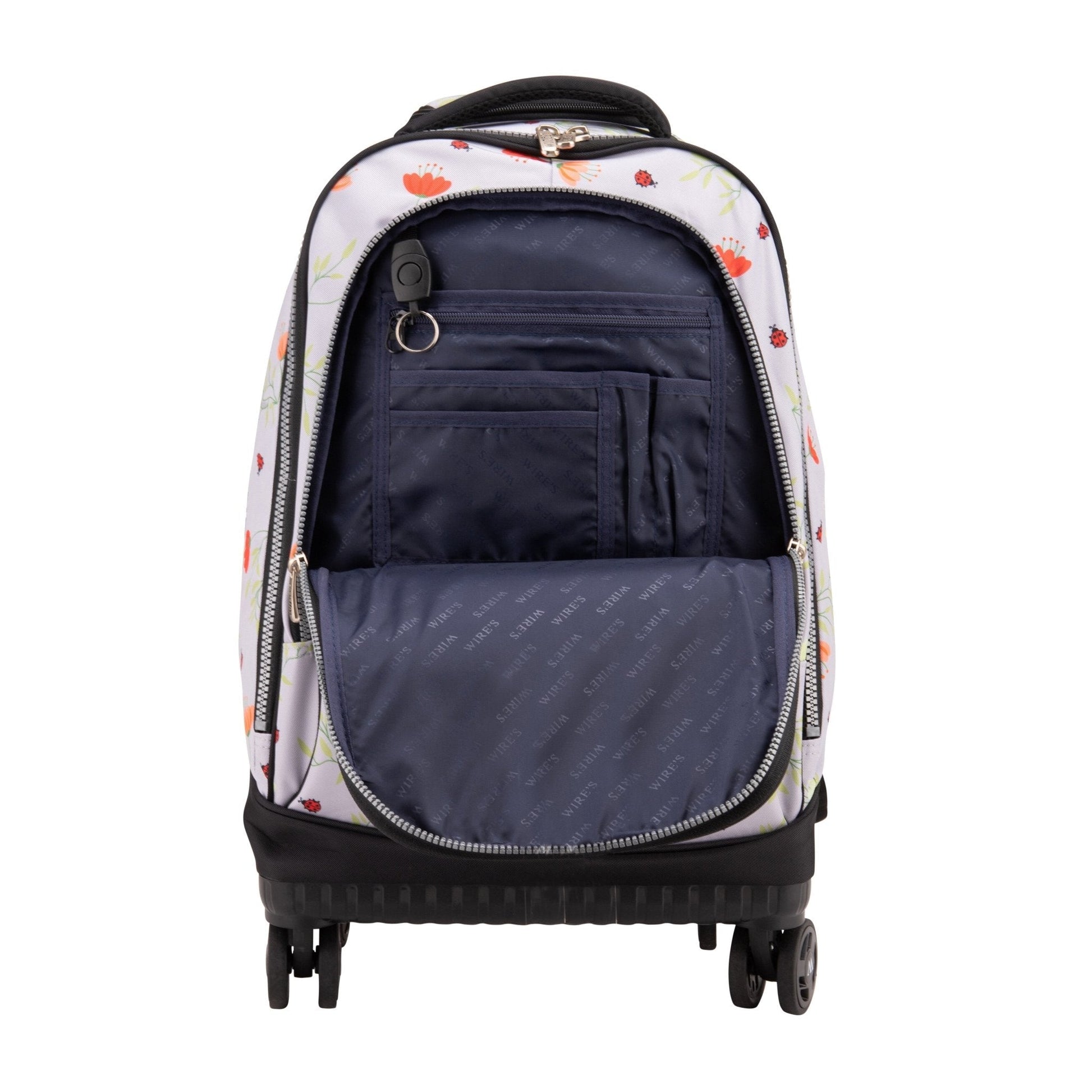 Lady Bug Wires School Backpack Trolley Set (Lunch bag & Pencil Case) - wiresitaly.com