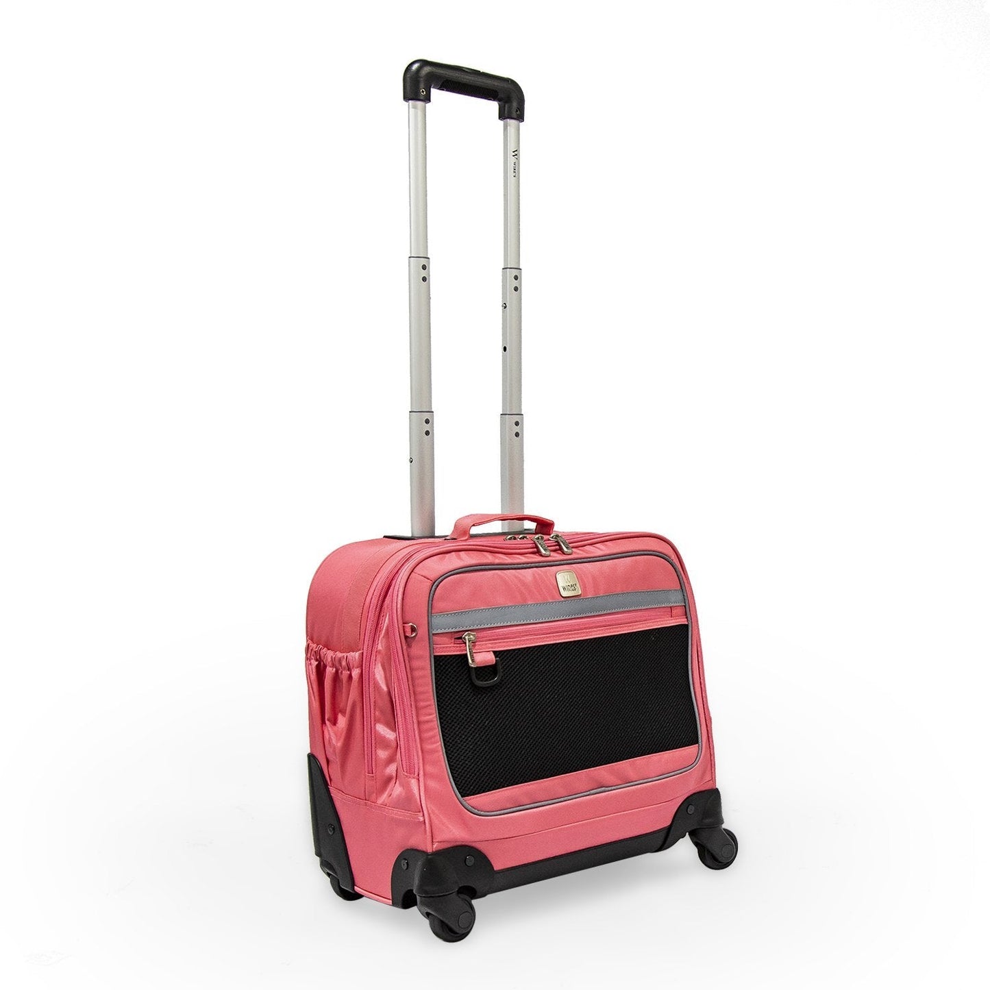 Wires 5 Pieces Set - 4 Wheels School Bag trolley with Lunch Bag + Pencil Case + Water Bottle & Wires Stationary Pink - wiresitaly.com