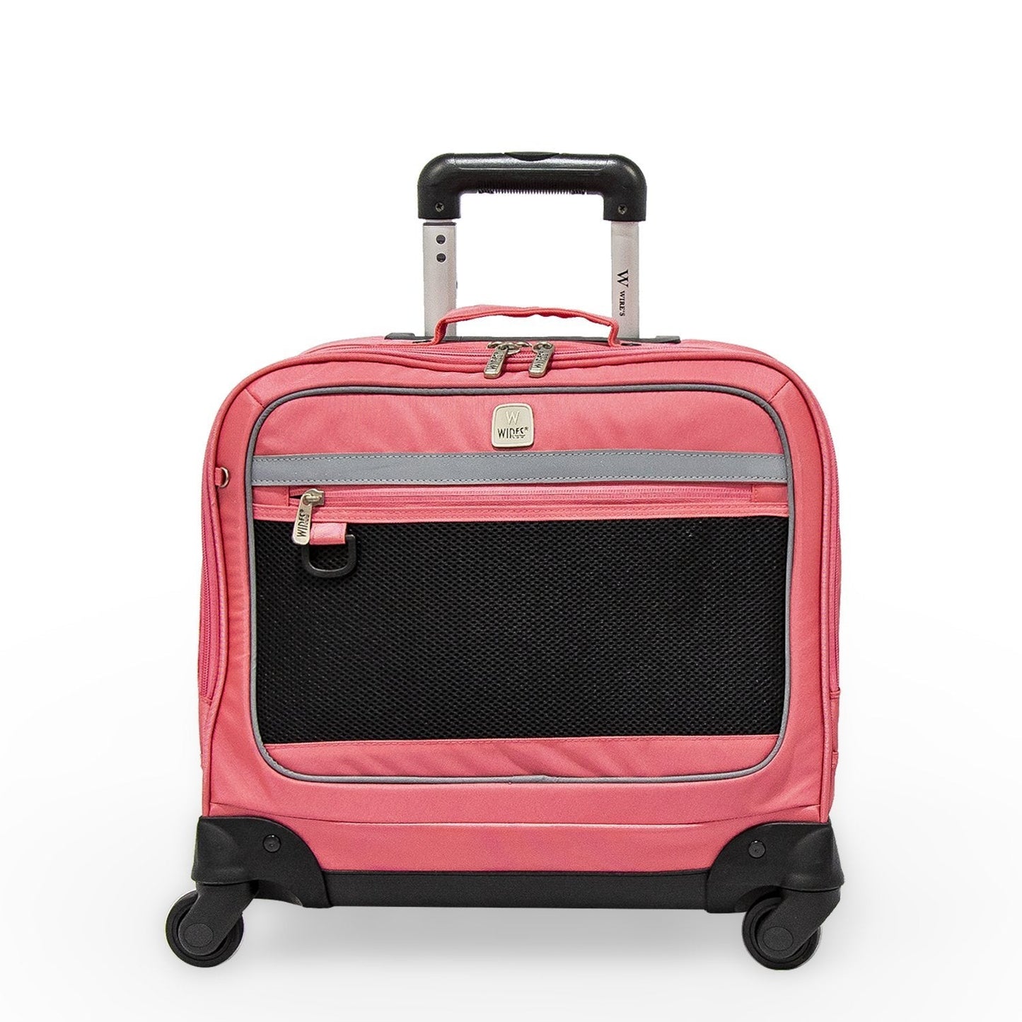Wires 5 Pieces Set - 4 Wheels School Bag trolley with Lunch Bag + Pencil Case + Water Bottle & Wires Stationary Pink - wiresitaly.com